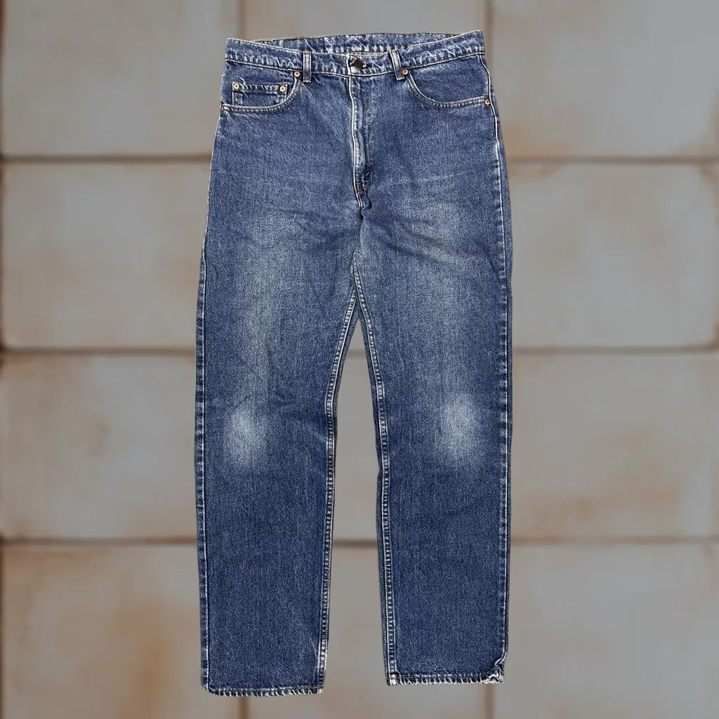 Levi's VINTAGE Levi’s 505 Jeans Men 34 X 33 Denim USA 90s Straight Regular Mid Rise 12in Inseam 33in Blue Size US 34 / EU 50 - 1 Thumbnail