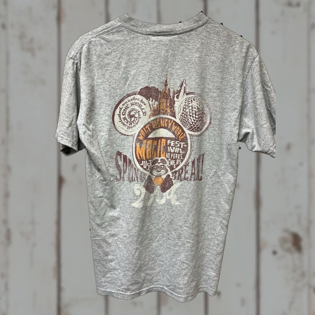 Disney VINTAGE Walt Disney T-Shirt Mickey Mouse 90s Gray Short Sleeve Crew Neck M Men Spring 2004 Size US M / EU 48-50 / 2 - 1 Thumbnail