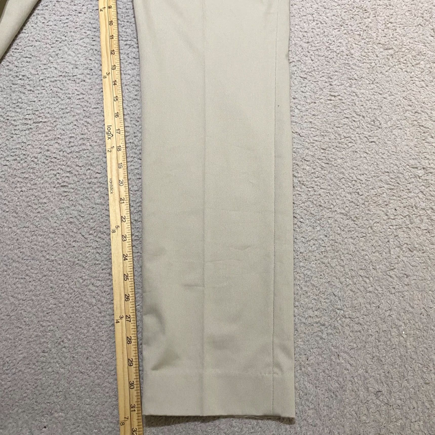 Michael Kors Michael Kors Mens Pants Chino Slim Straight 36x32 Beige Flat Front Wool Cotton Blend Size US 36 / EU 52 - 6 Thumbnail