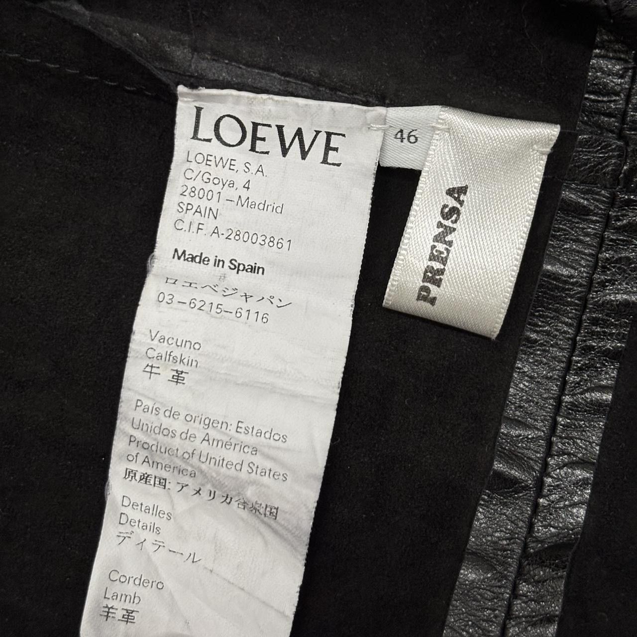 Loewe Loewe Vintage Black Leather Jacket Size L / US 10 / IT 46 - 6 Thumbnail