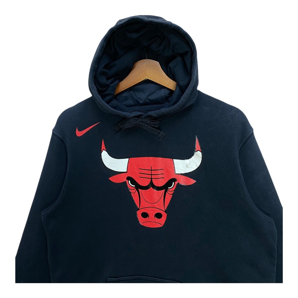 NBA Vintage Nike X Chicago Bulls NBA Hoodie Big Logo Size M Size US M / EU 48-50 / 2 - 2 Thumbnail