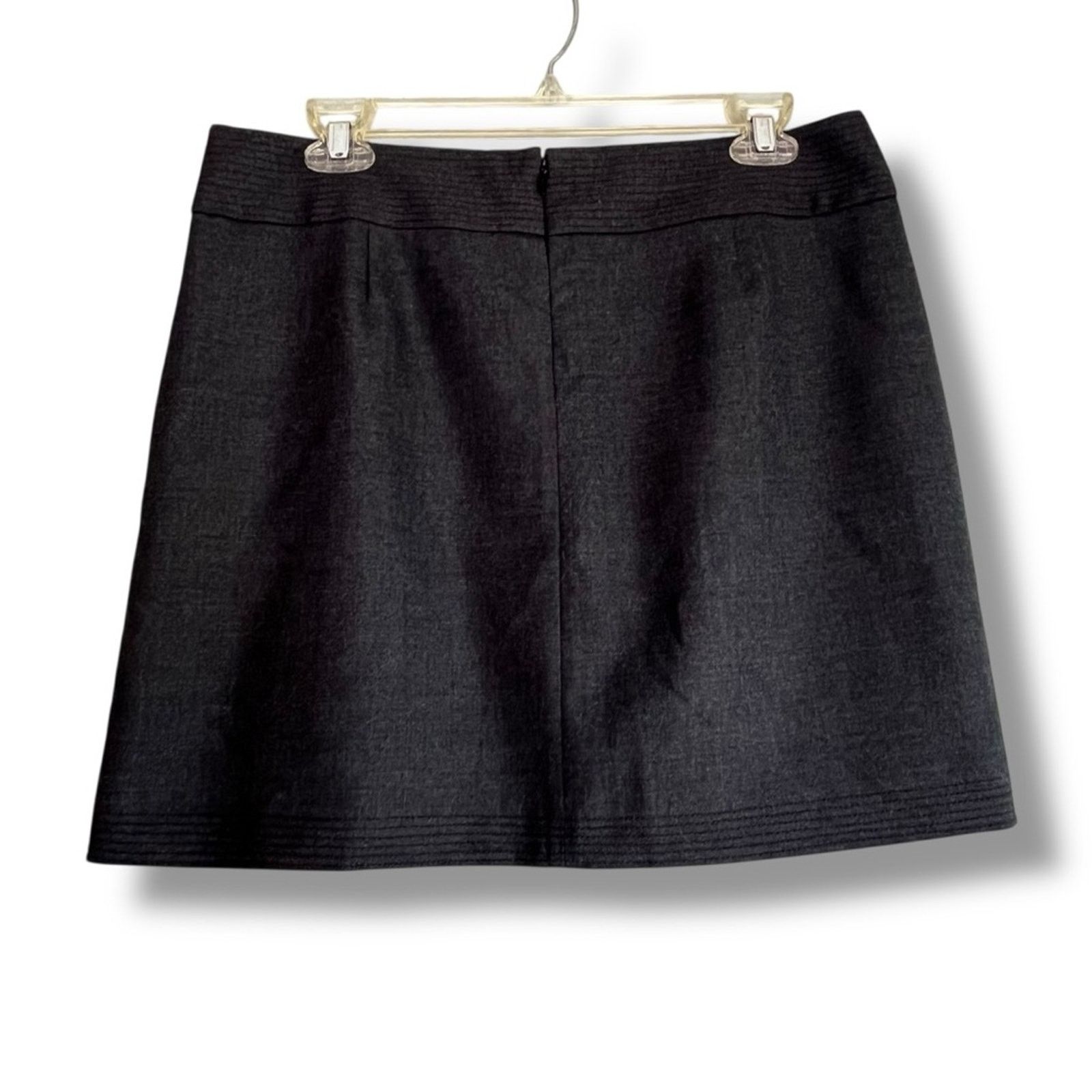 J.Crew J.Crew charcoal gray wool blend A-line mini skirt women's 10 Size 32" / US 10 / IT 46 - 4 Thumbnail