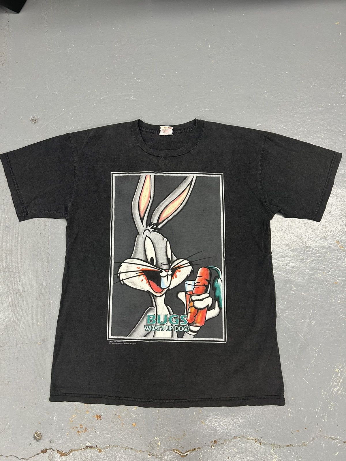 Warner Bros Crazy Vintage 90s Bugs Bunny Graphic T-Shirt Looney Tunes Size US XL / EU 56 / 4 - 1 Thumbnail