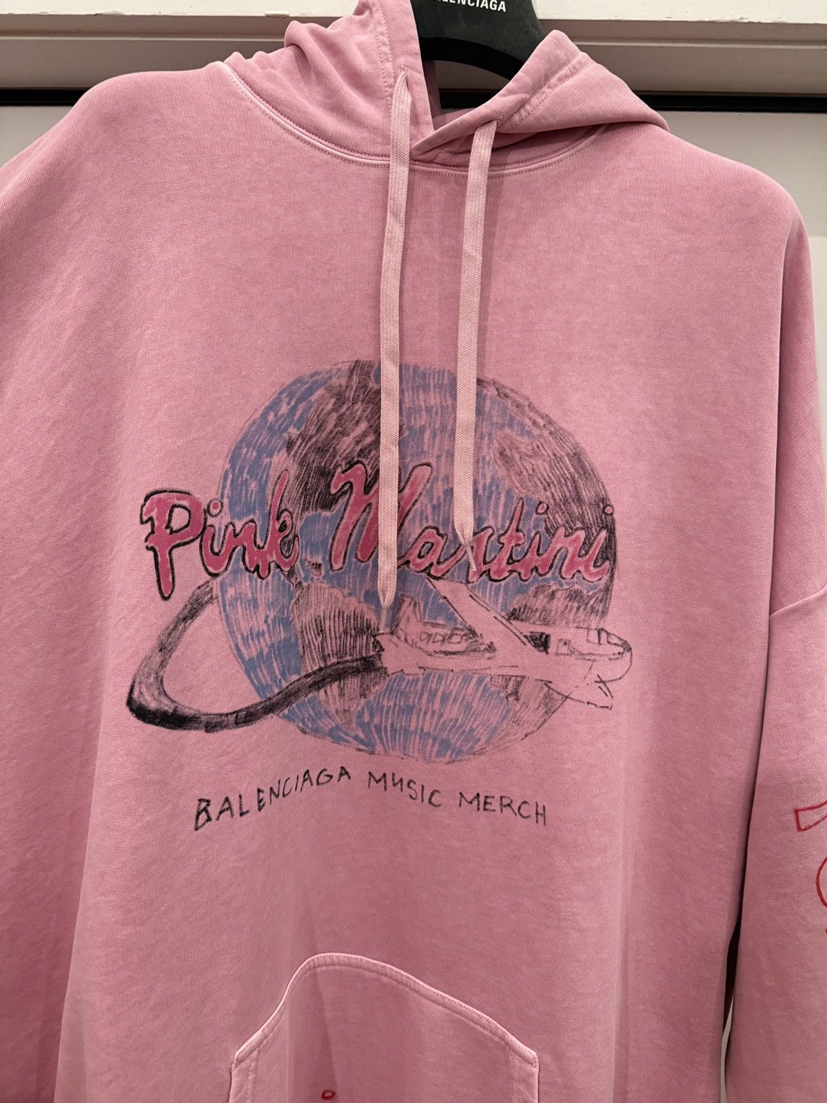 Balenciaga Limited Edition Pink Martini Hoodie Size US L / EU 52-54 / 3 - 3 Thumbnail