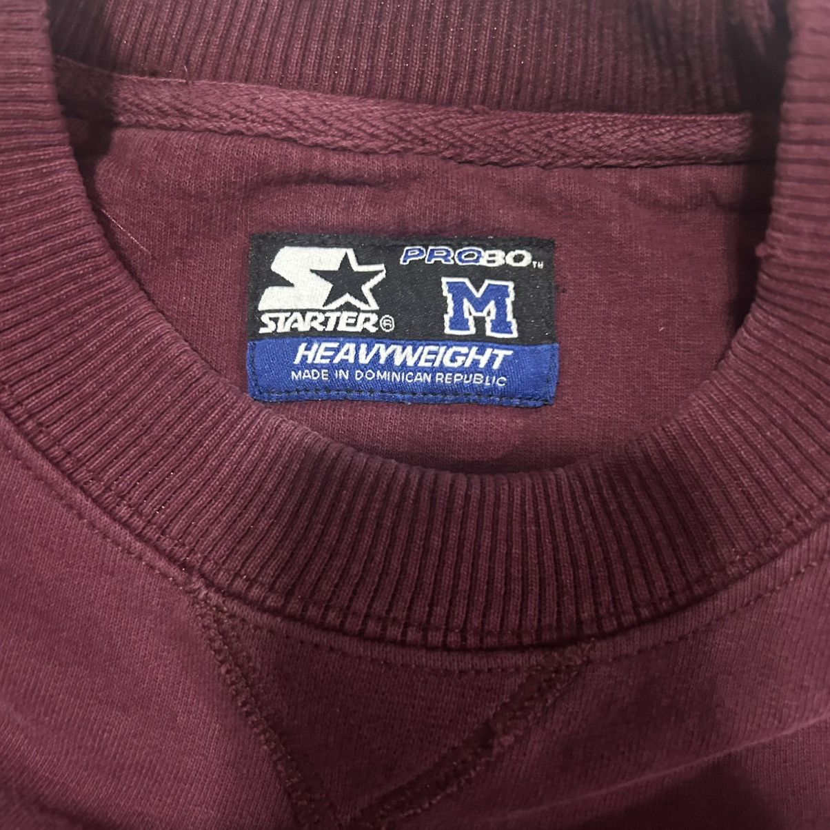 Starter × Vintage Vintage Maroon Starter Heavyweight Sweater Size US M / EU 48-50 / 2 - 5 Thumbnail