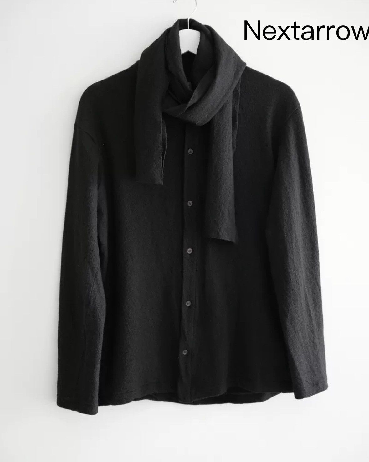Yohji Yamamoto Yohji Yamamoto 20aw Double Scarf Wool Shirt 2412-Nextarrow Size US L / EU 52-54 / 3 - 1 Thumbnail