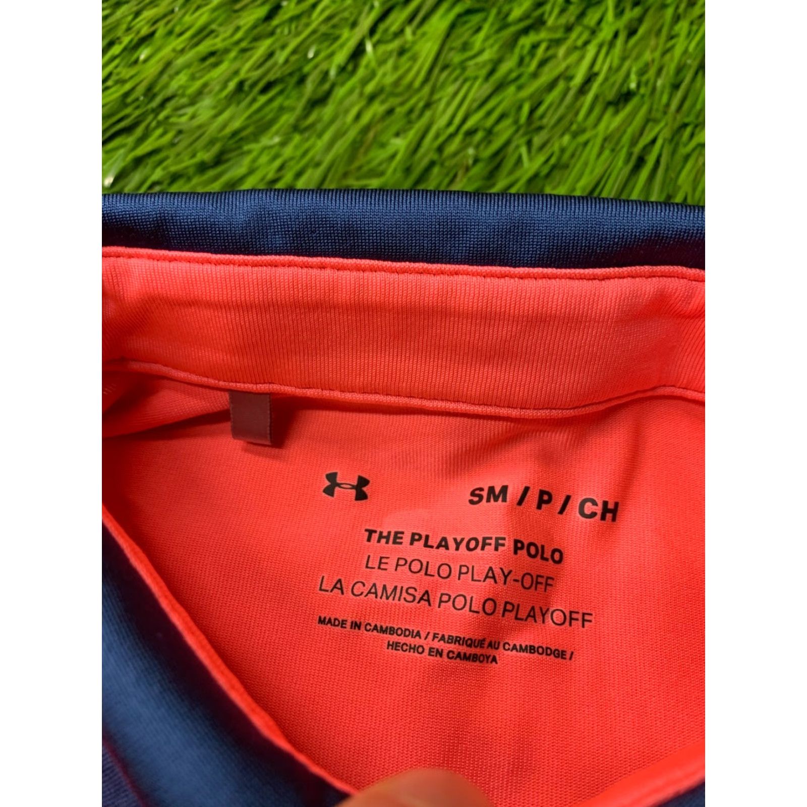 Under Armour Under Armour The Play-Off Polo Shirt Polo Men XS Small Pink Blue Gray 2019 100% Polyester Short Sleeve Classic Sport Shirt Size US S / EU 44-46 / 1 - 5 Thumbnail