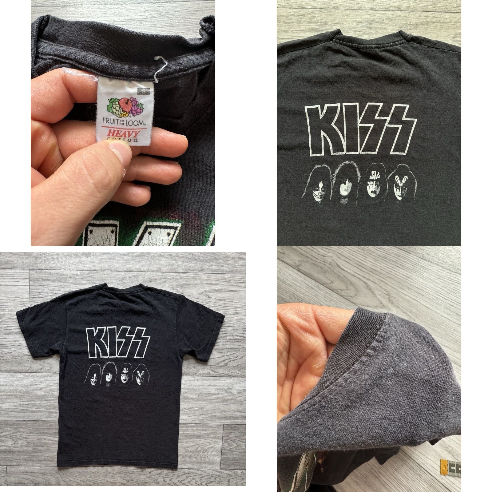Fruit Of The Loom Kiss Alive 35 Band T-shirt S Small Rock Tee Mens Short Sleeve Black Rock Music Band Theme 80s 90s Vintage? Size US S / EU 44-46 / 1 - 8 Thumbnail