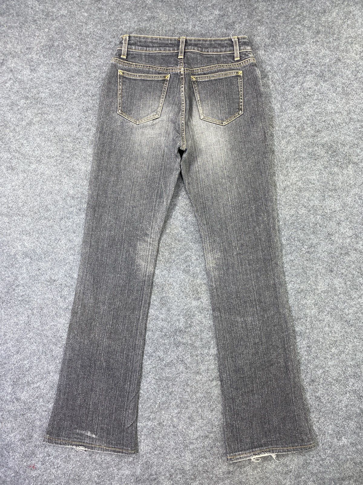 Japanese Brand Georgia Love Grey Wash Flare Jeans - J1003 Size 26" / US 2 / IT 38 - 4 Thumbnail