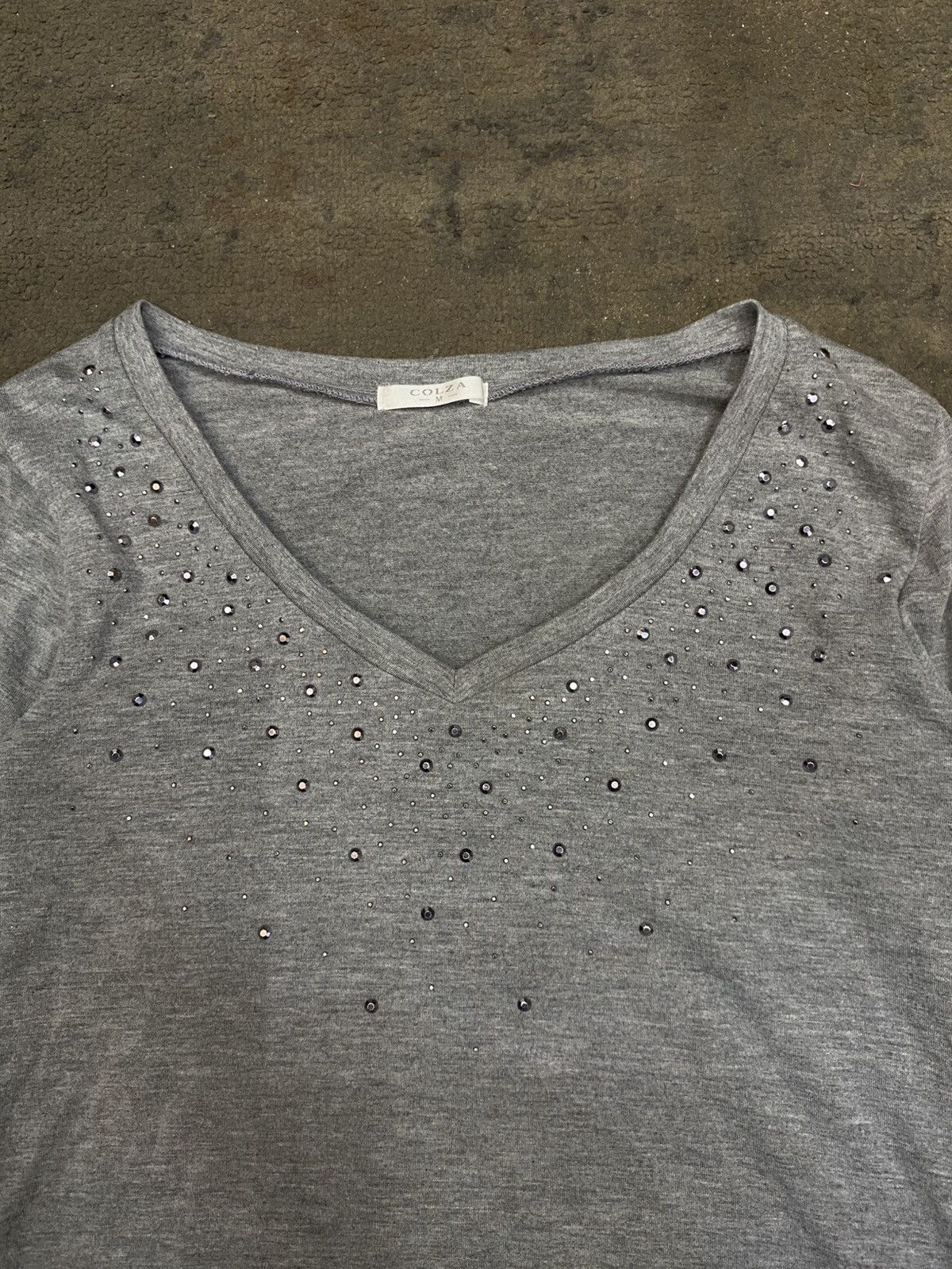 If Six Was Nine × Japanese Brand × Le Grande Bleu (L.G.B.) Colza studed glitter longsleeve tshirt Size US M / EU 48-50 / 2 - 2 Thumbnail