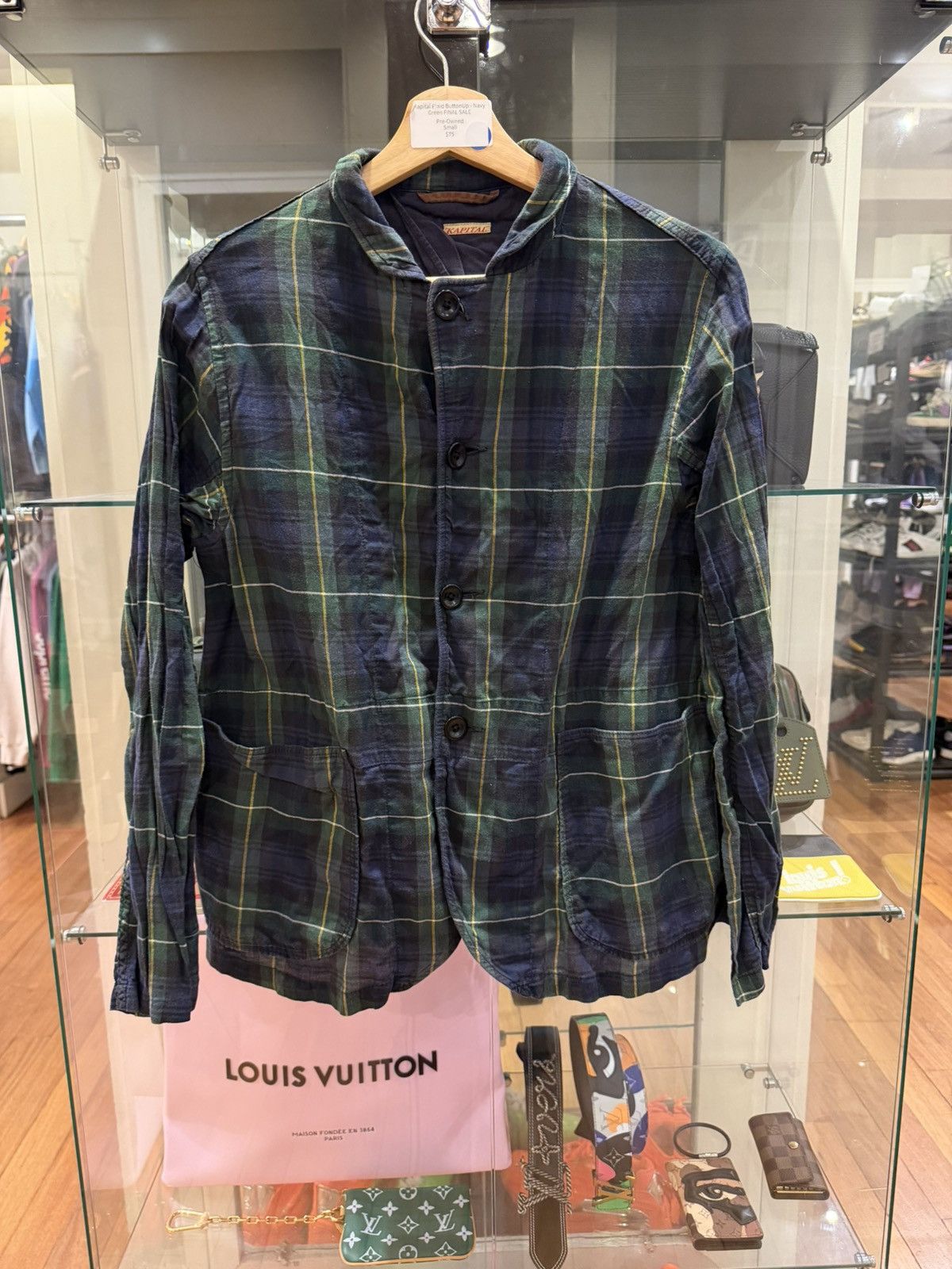 Kapital Kapital Plaid Button Down Shirt - Blue Green Size US S / EU 44-46 / 1 - 1 Thumbnail