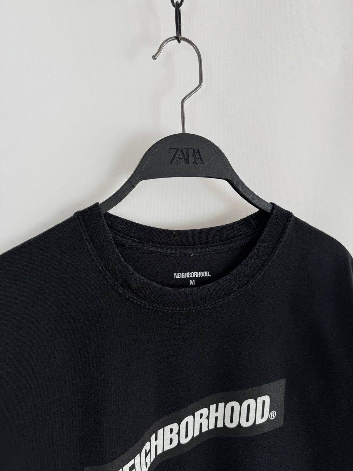 Neighborhood Neighborhood Distortion Logo Black T-Shirt Size US M / EU 48-50 / 2 - 4 Thumbnail