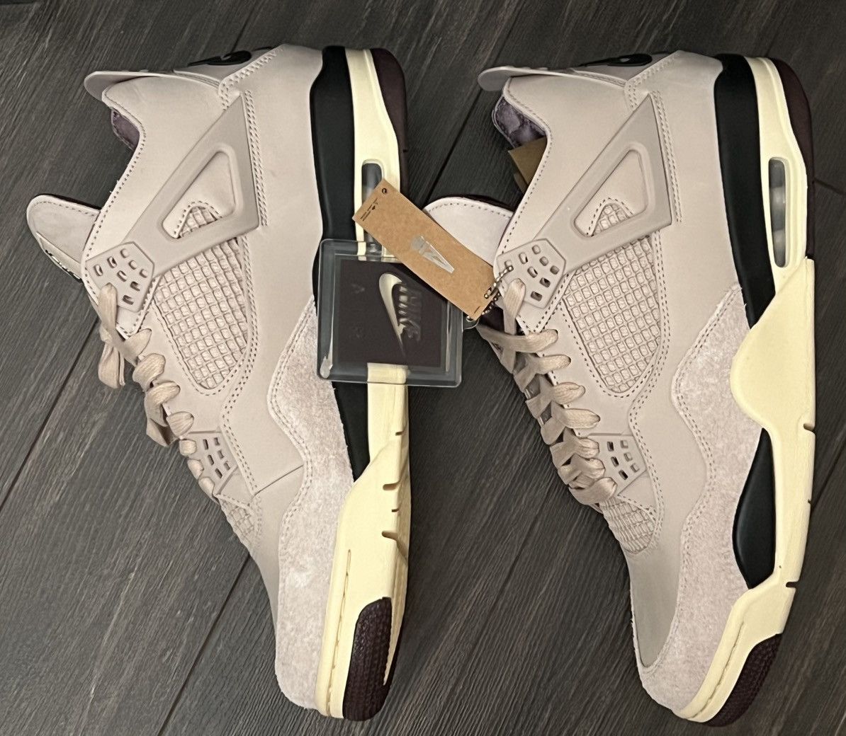 A Ma Maniere × Jordan Brand 12W/10.5M, Jordan 4 x A Ma Maniere, While You Were Sleeping Size US 10.5 / EU 43-44 - 17 Thumbnail