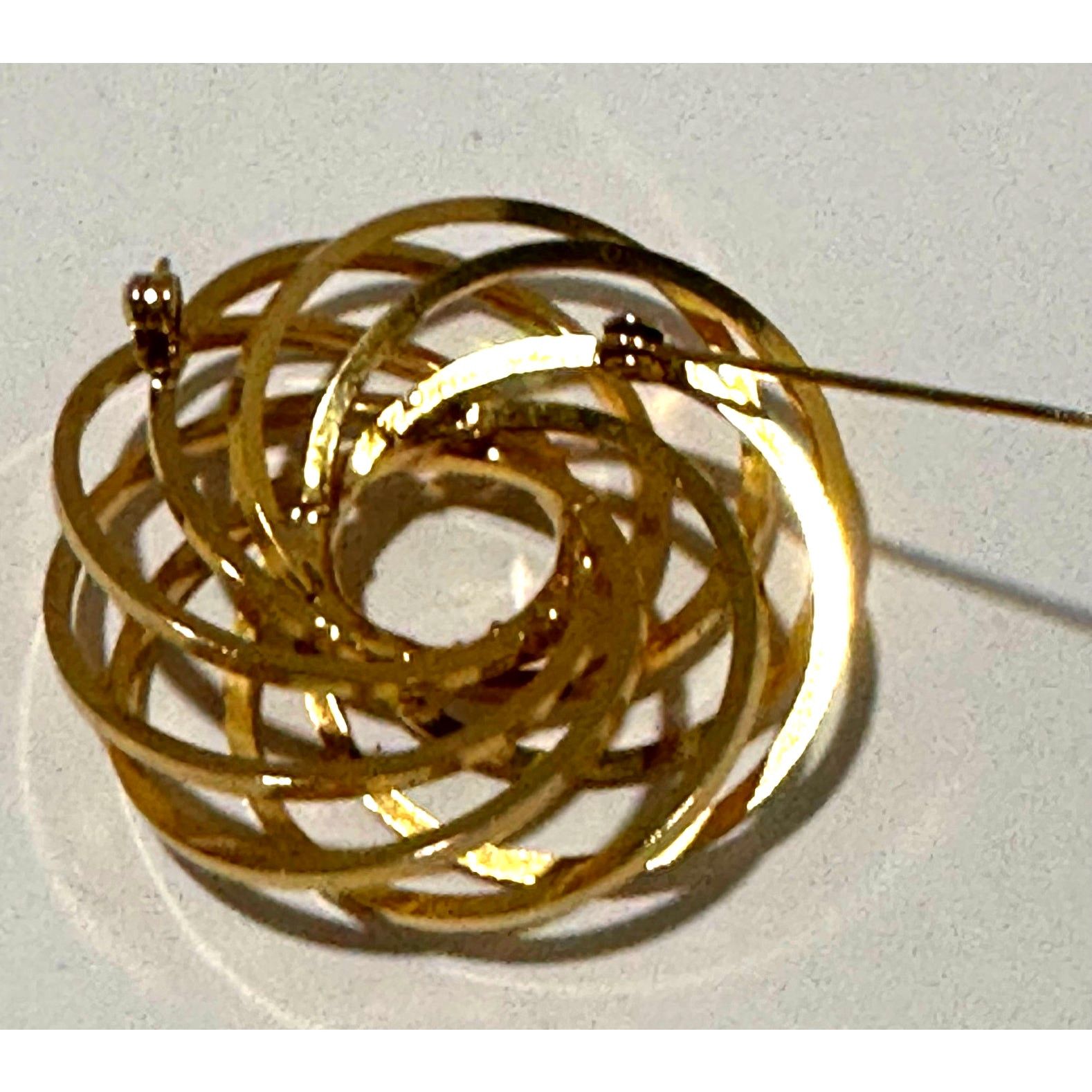 Other VTG Atomic Flower Spiral Eternity Entangled Circular Brooch Size ONE SIZE - 6 Thumbnail