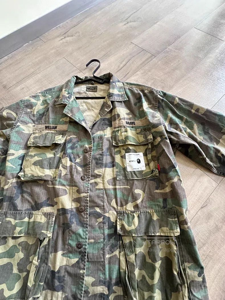 Wtaps Wtaps Co-branded Washed Camouflage Four-Pocket Jacket Size US L / EU 52-54 / 3 - 4 Thumbnail