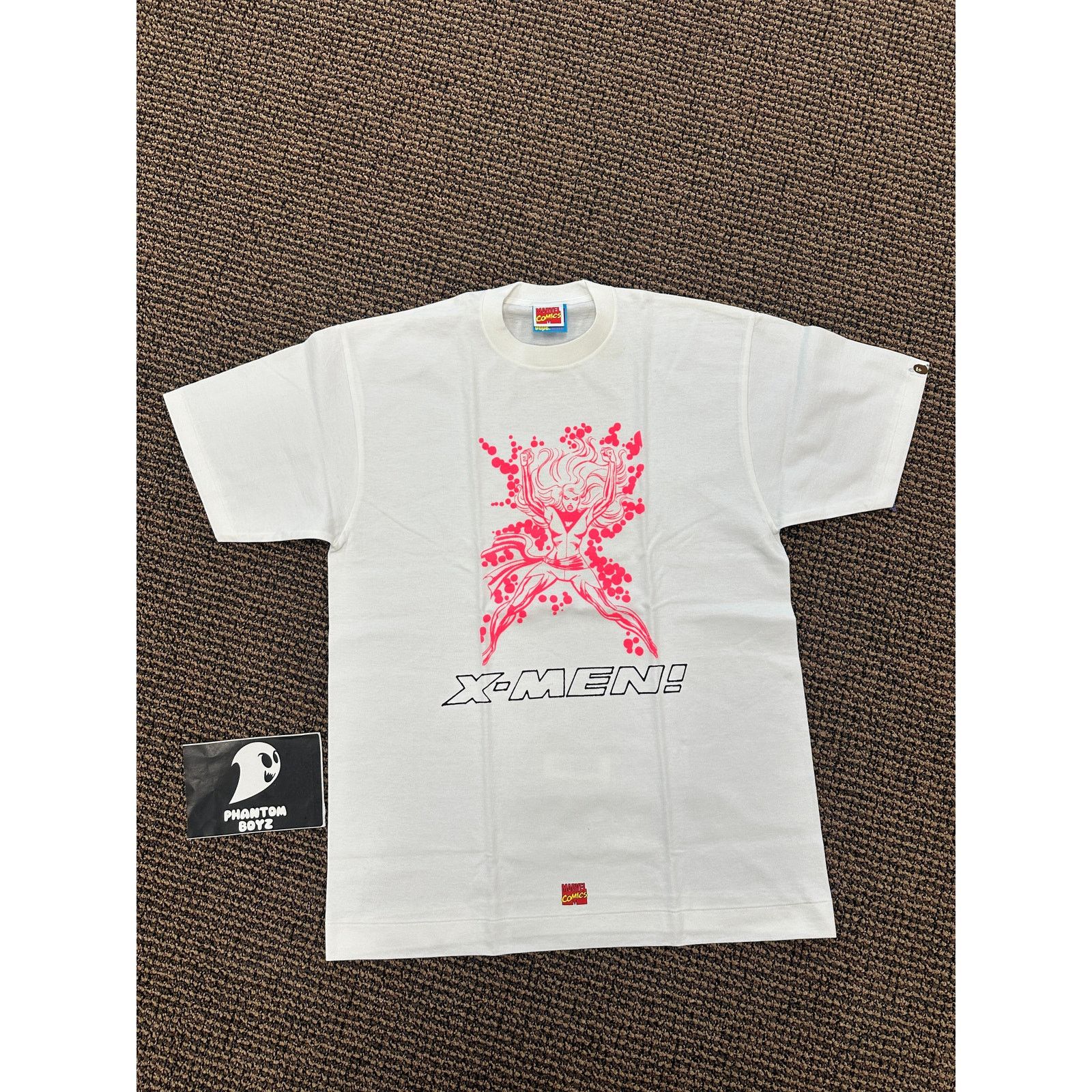 Bape Bape x Marvel 'Dark Phoenix' T-shirt WHITE~sizeL Size US L / EU 52-54 / 3 - 1 Thumbnail