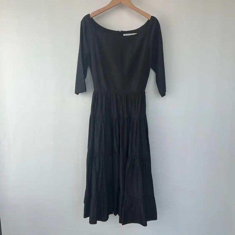 Dior Black Summer Dress Size L 0089
