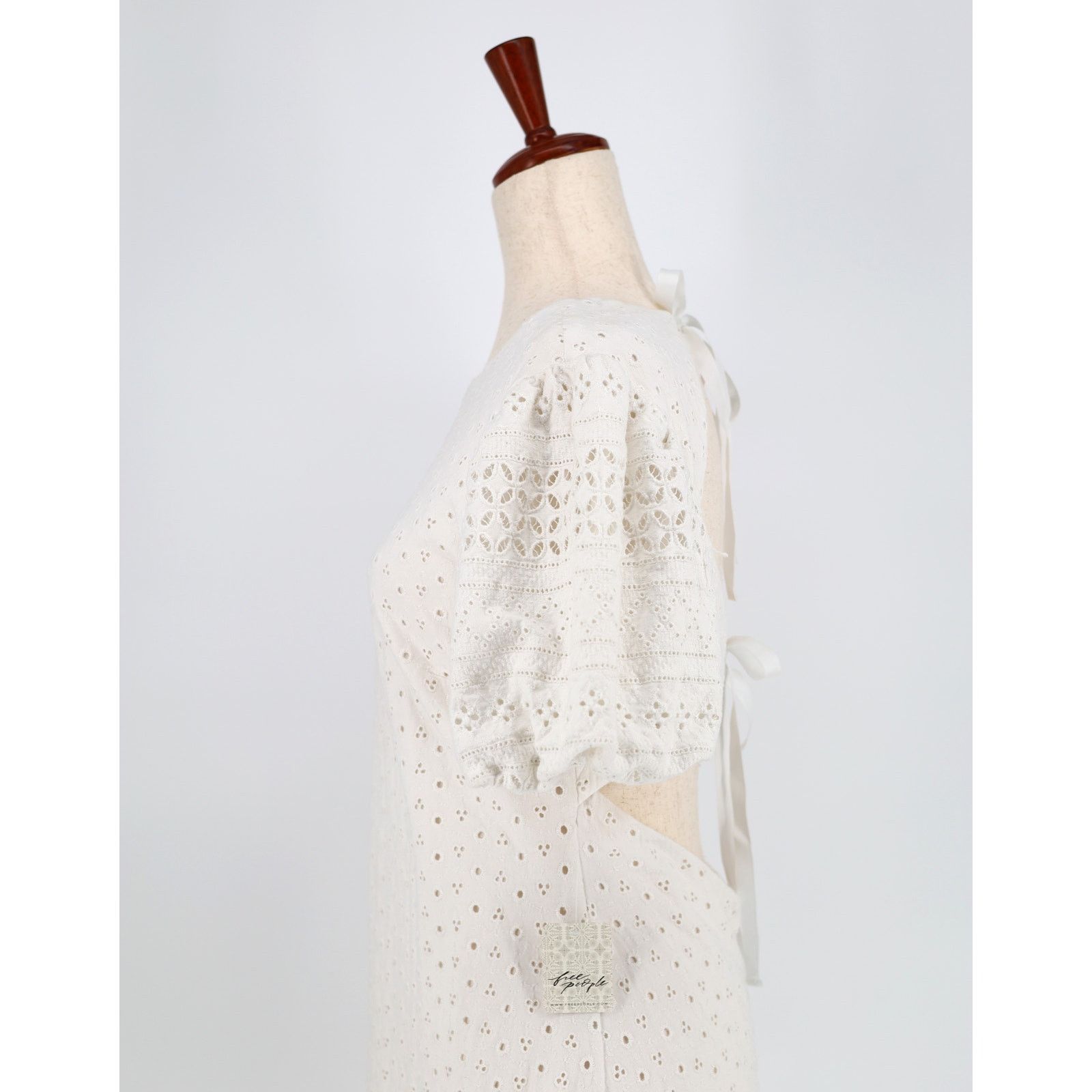 Free People Free People Women White Cut-Out A-line Mini Dress Size S Size S / US 4 / IT 40 - 7 Thumbnail