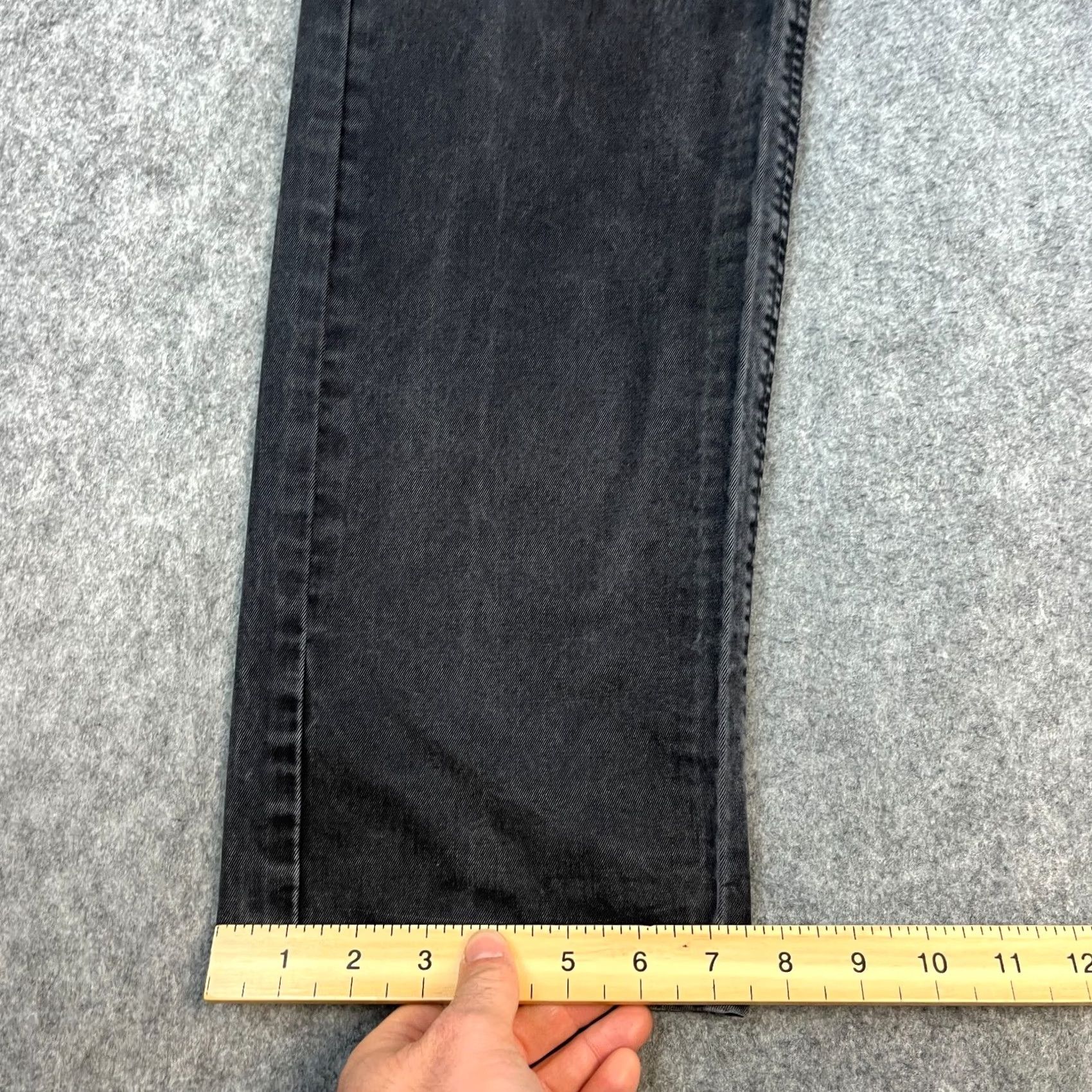 Vintage VINTAGE Armani Jeans Jeans Regular 31 32 Dark Grey Armani Jeans Mens Straight 5-Pocket Denim Jeans Size US 31 - 3 Thumbnail