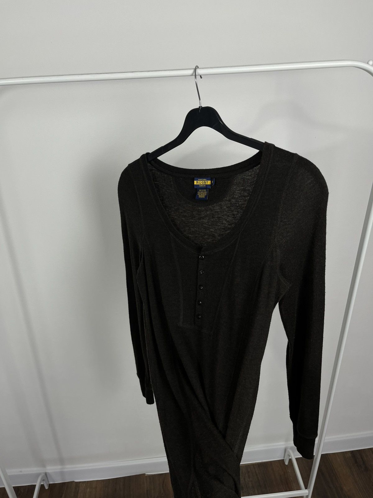 Ralph Lauren Ralph Lauren Rugby Brown Wool Blend Long Sleeve Dress M Size M / US 6-8 / IT 42-44 - 7 Thumbnail