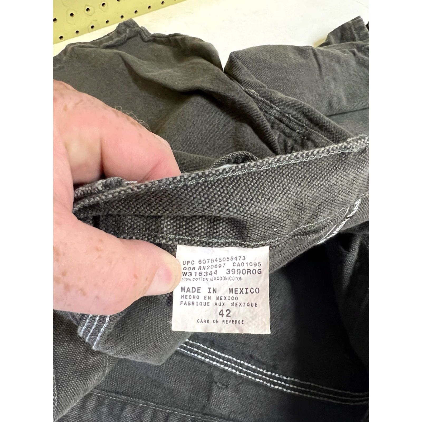 Dickies Dickies Mens 42 Green Loose Fit Carpenter Utility Denim Cargo Shorts Size US 42 / EU 58 - 3 Thumbnail
