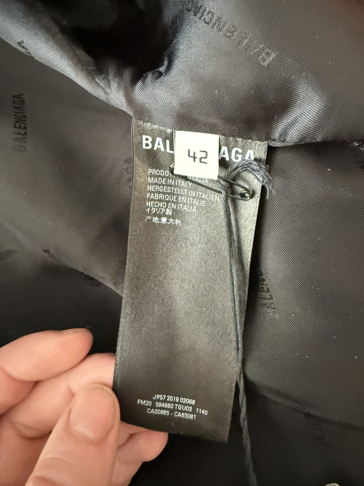 Balenciaga F/W20 Incognito Heavy Car Coat Jacket Size US L / EU 52-54 / 3 - 8 Thumbnail