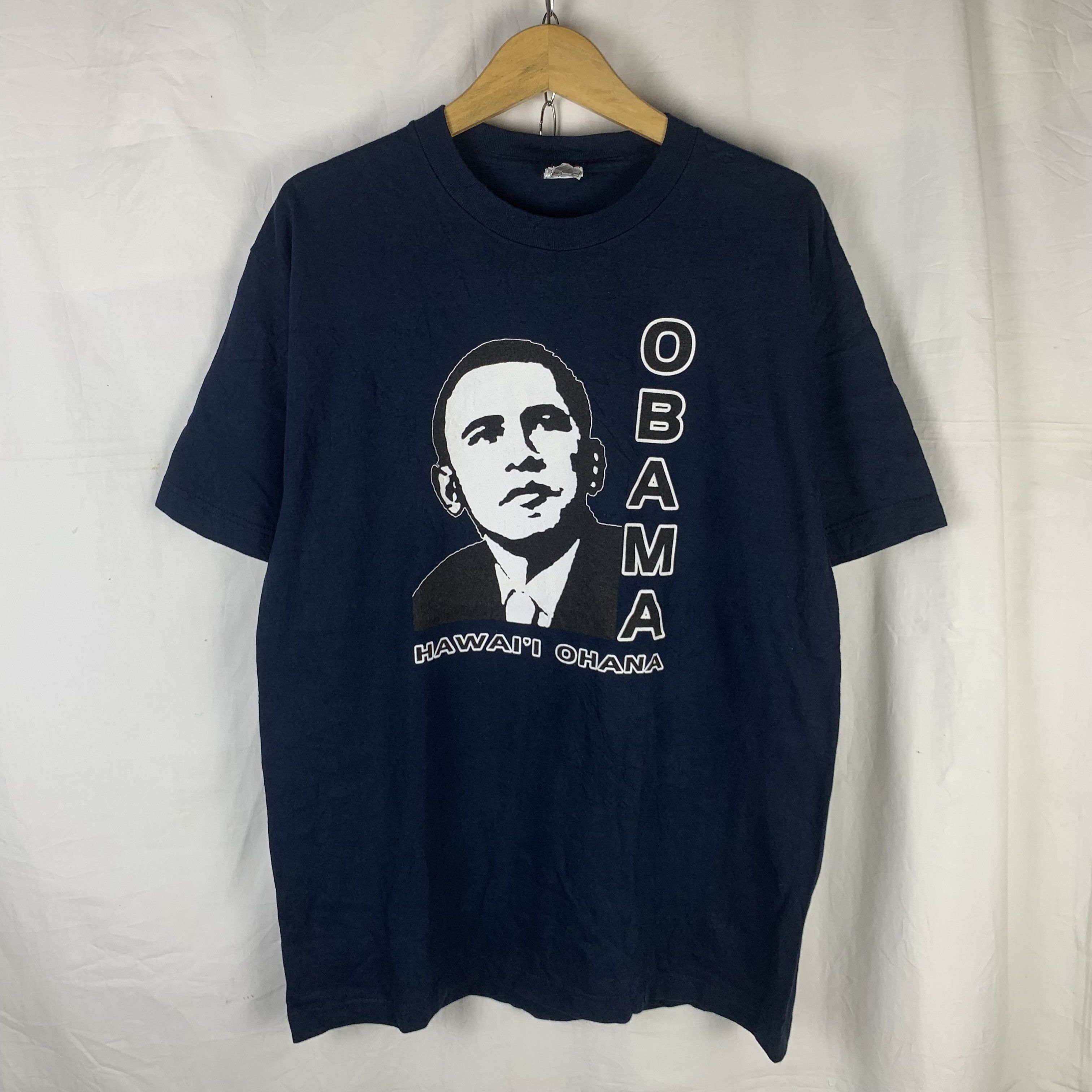Vintage Barrack Obama Hawaii Ohana Tshirt Size US L / EU 52-54 / 3 - 1 Thumbnail