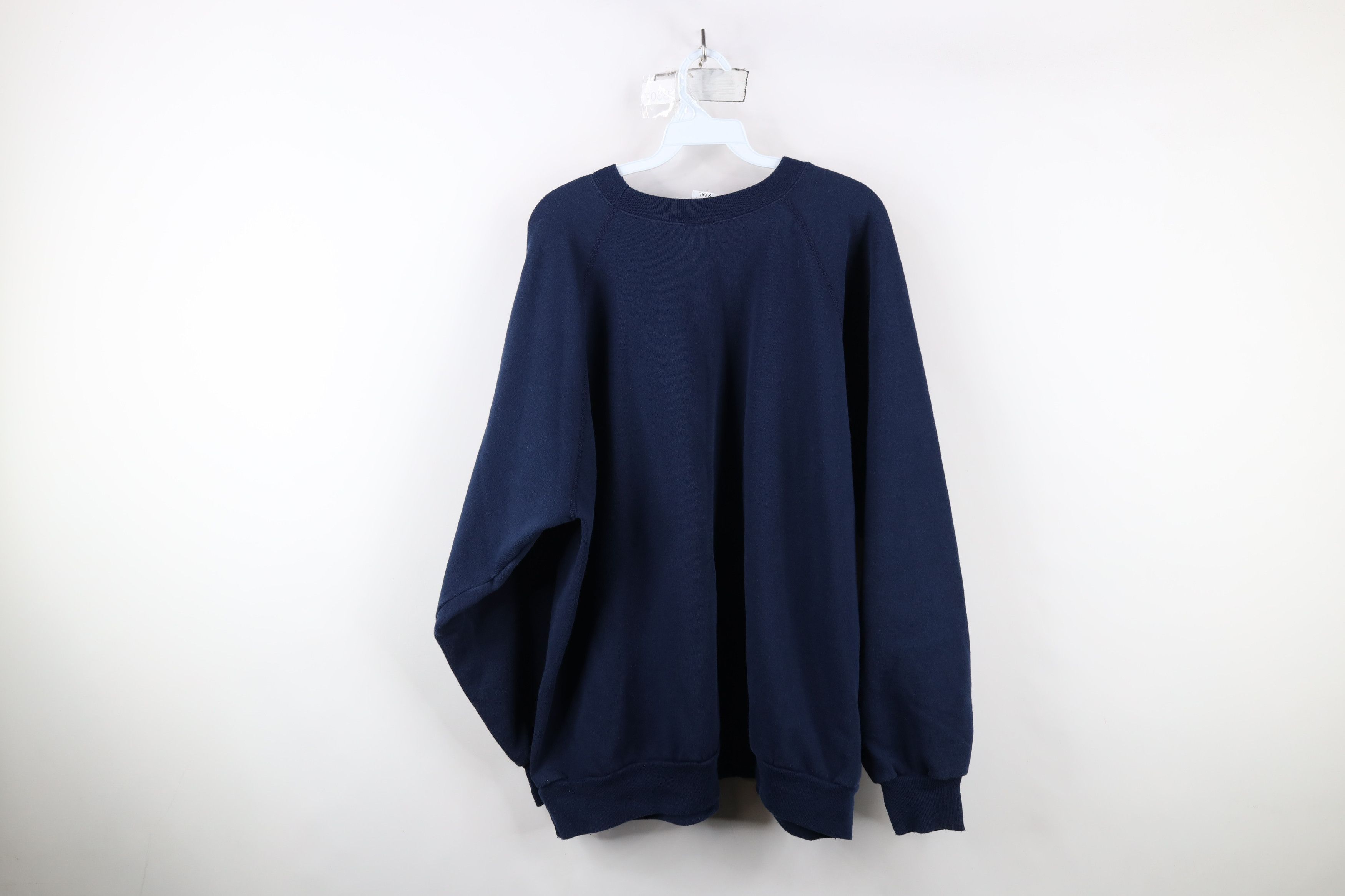 Vintage Vintage 90s Streetwear Crewneck Sweatshirt Navy Blue USA Size US XXL / EU 58 / 5 - 12 Thumbnail