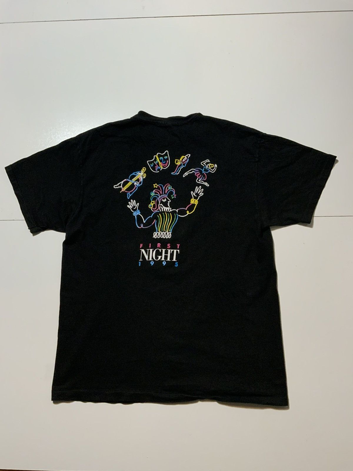 Vintage Vintage 1995 Arts Hermosa Clown Single Stitch T-Shirt Size US L / EU 52-54 / 3 - 3 Thumbnail