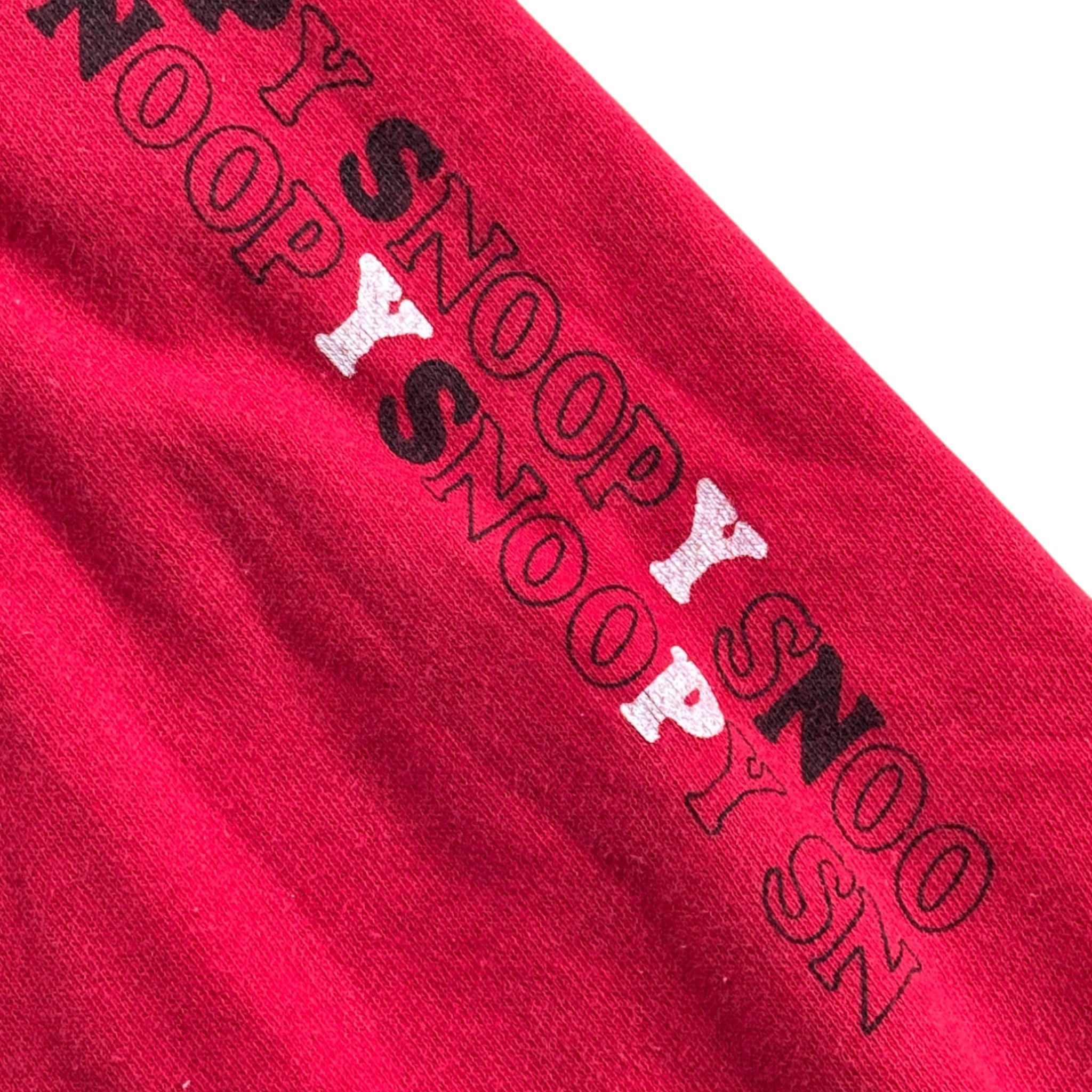 Vintage Vintage Snoopy Woodstock Faded Sweatshirt 90's Red Maroon Size US S / EU 44-46 / 1 - 6 Thumbnail