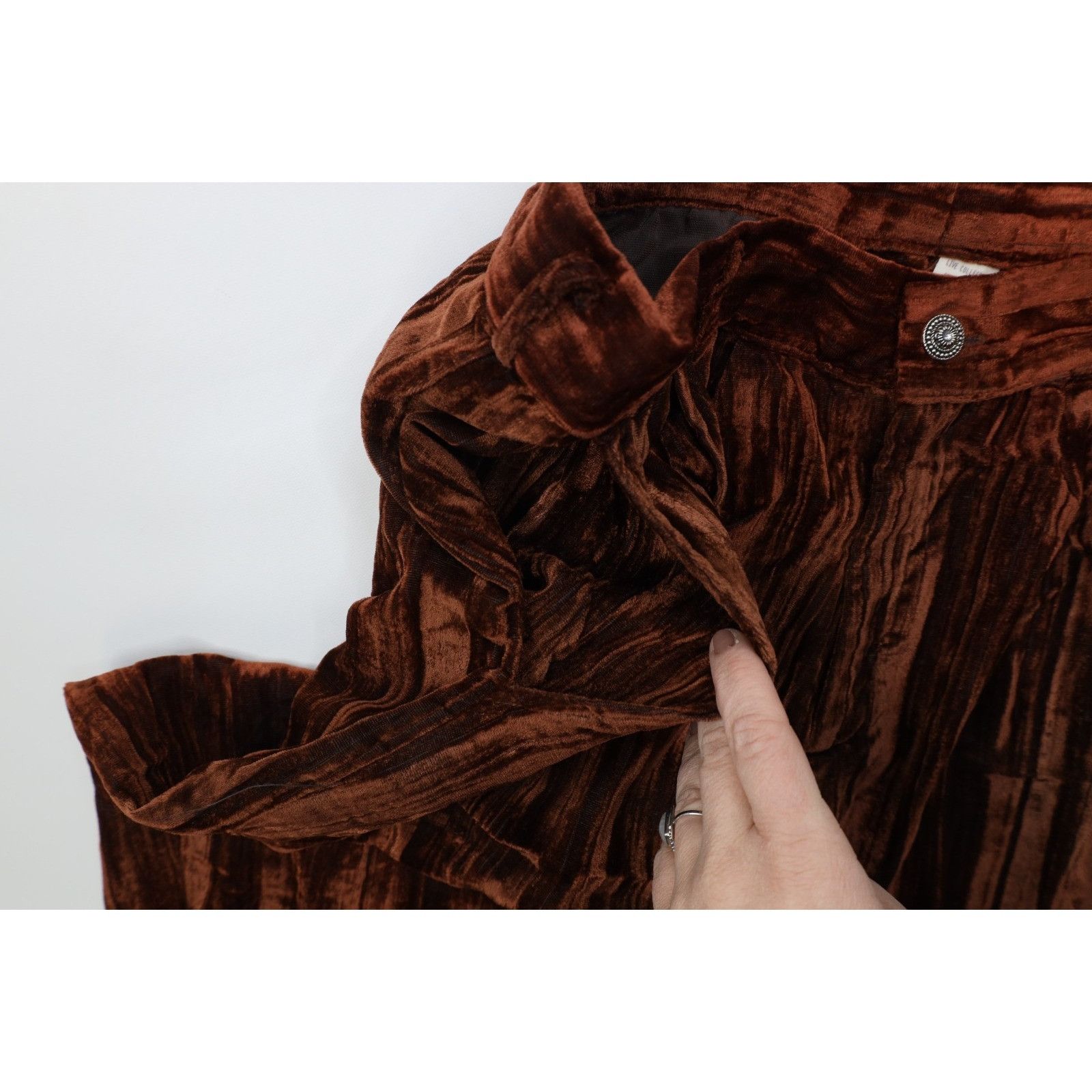 Vintage Vintage 90s Streetwear Velour Velvet Button Shirt Pants Size US L / EU 52-54 / 3 - 20 Thumbnail