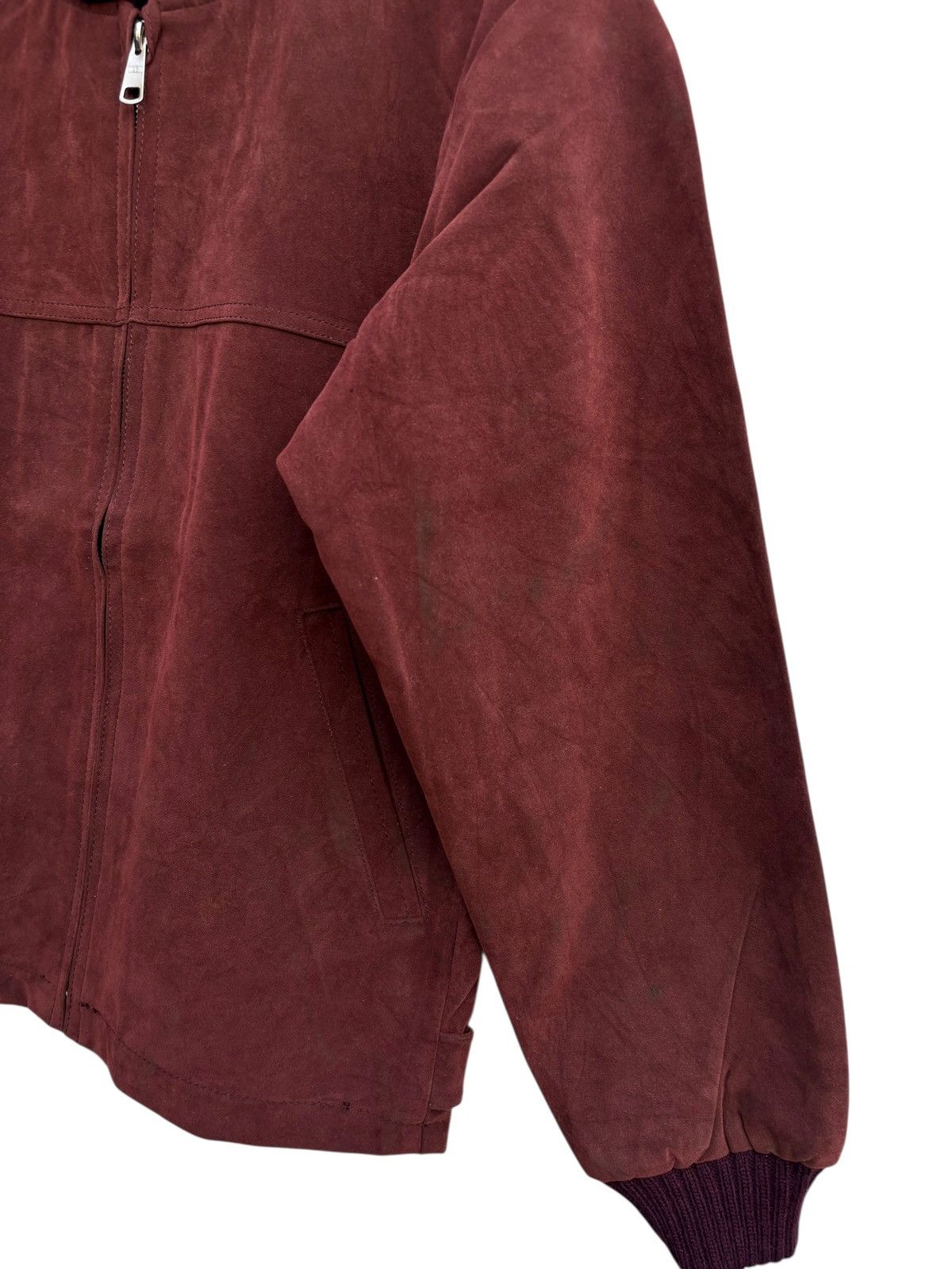 Japanese Brand Setalon Japan Suede Leather Jacket Tartan Lining Size US M / EU 48-50 / 2 - 12 Thumbnail