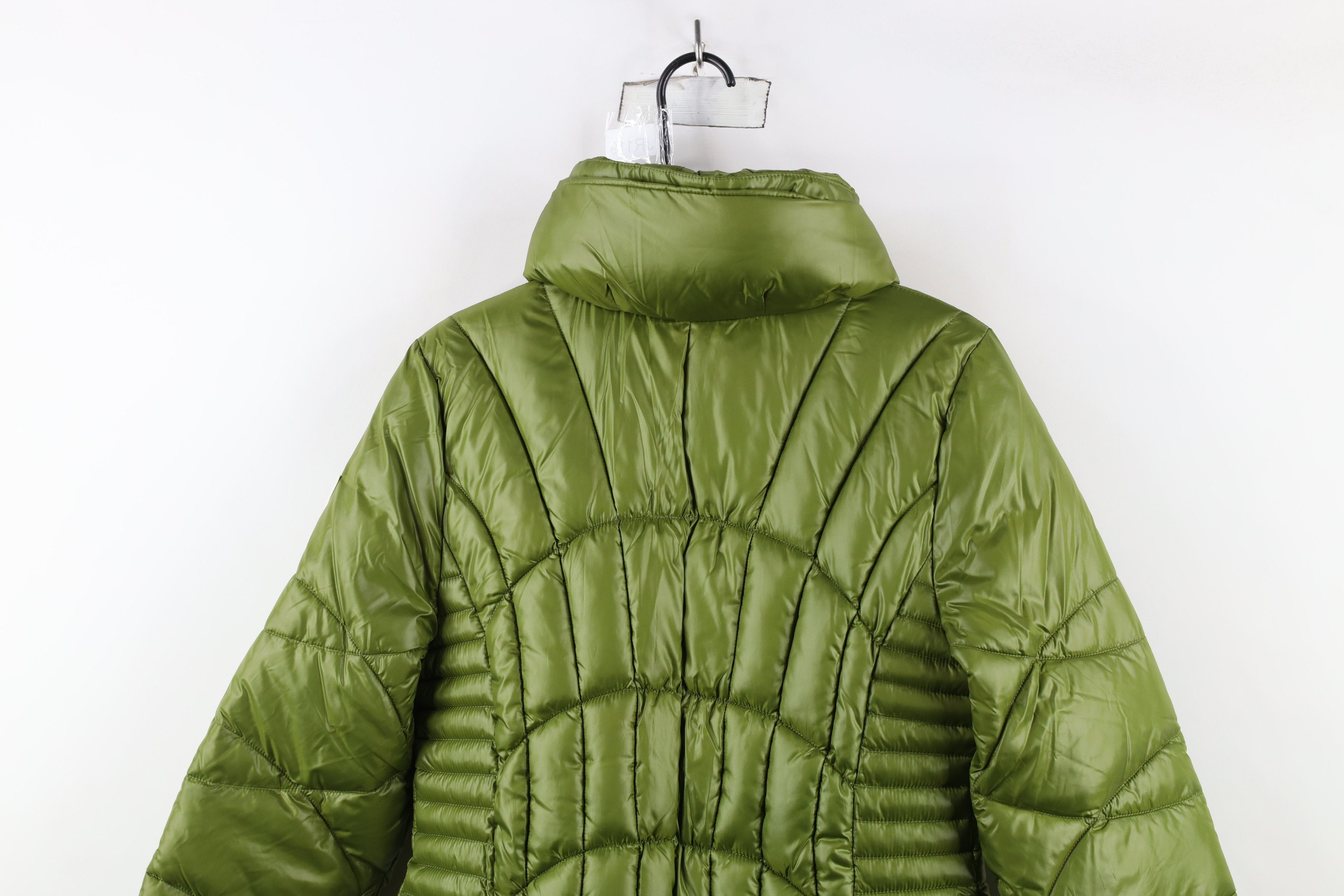 Guess × Vintage Vintage 90s Y2K Guess Babydoll Puffer Jacket Moss Green Size M / US 6-8 / IT 42-44 - 13 Thumbnail