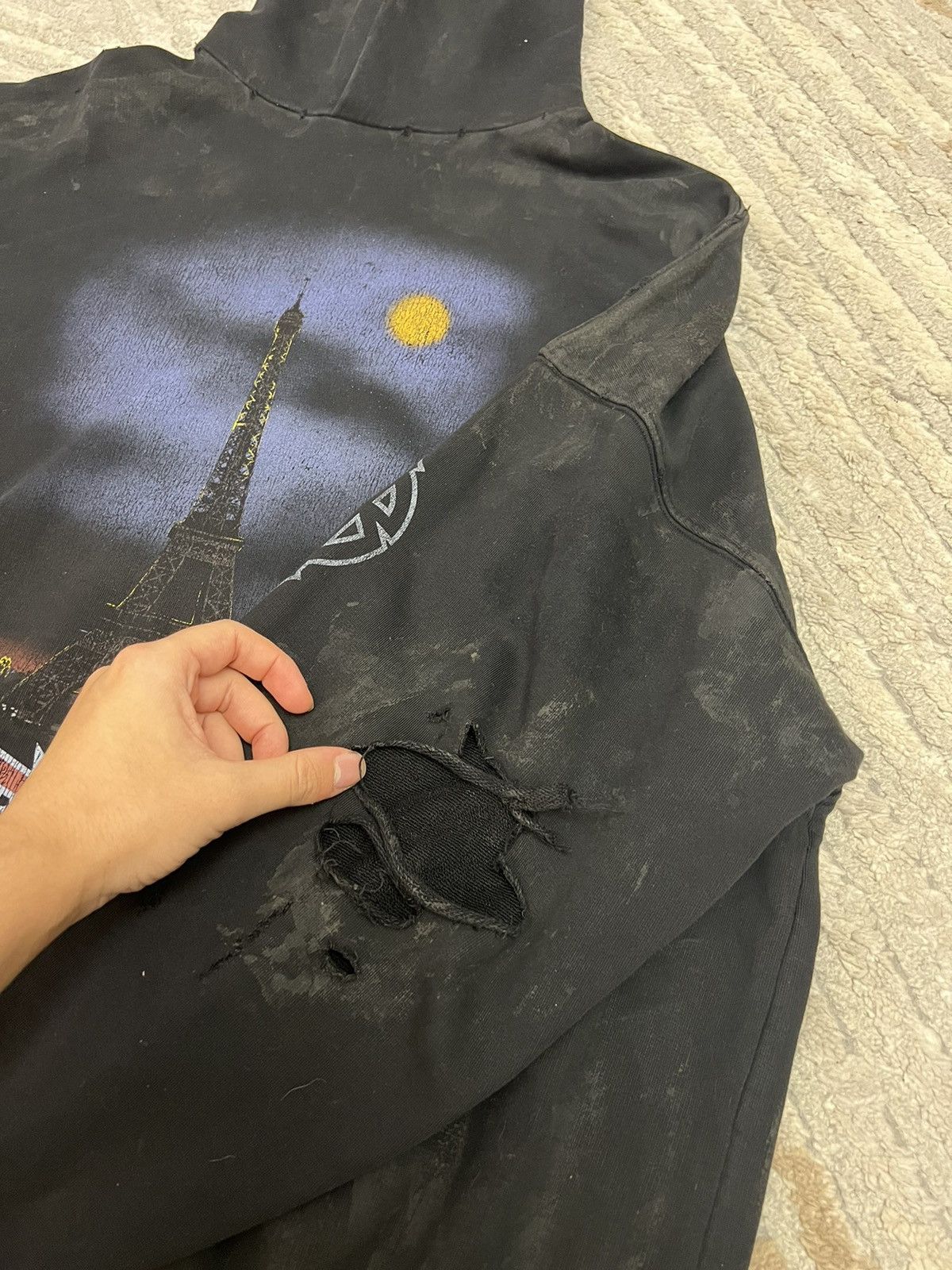 Balenciaga Balenciaga Paris Moon hoodie Size US M / EU 48-50 / 2 - 6 Thumbnail