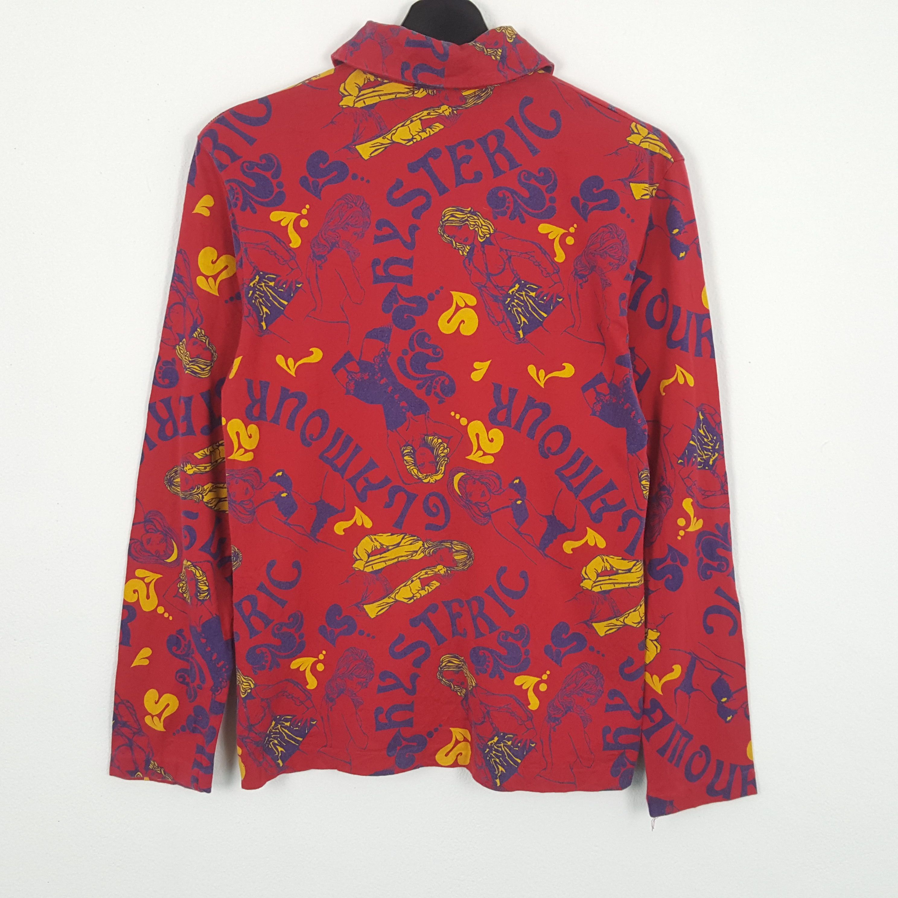 Hysteric Glamour × Japanese Brand × Vintage HYSTERIC GLAMOUR Japanese Brand Full Print Shirt Size S / US 4 / IT 40 - 3 Thumbnail