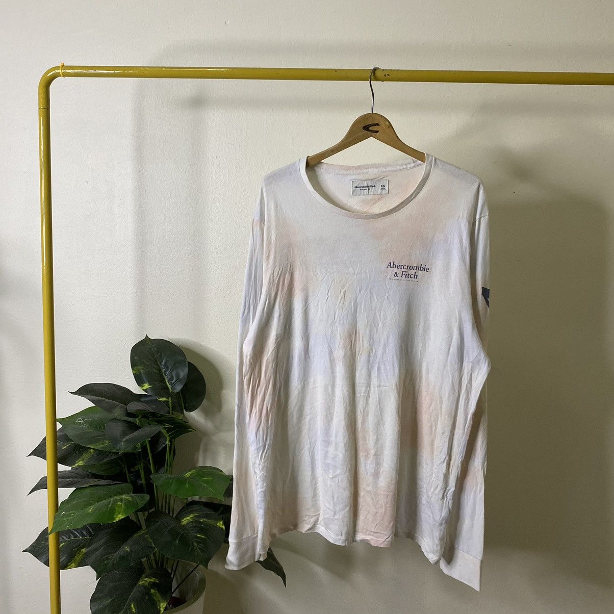 Abercrombie & Fitch Y2K Abercrombie & Fitch Cotton Candy LS T Shirt Size US XXL / EU 58 / 5 - 6 Thumbnail