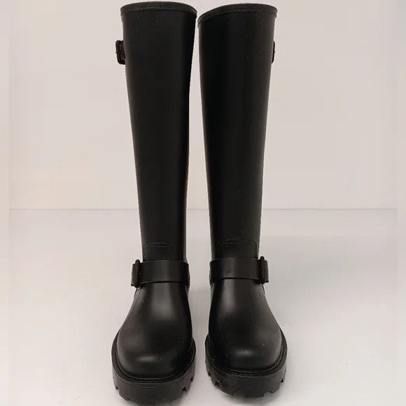 Jimmy Choo Jimmy Choo Yael Buckled Rubber Knee High Rain Boots-EU36/US6 Size US 6 / IT 36 - 4 Thumbnail