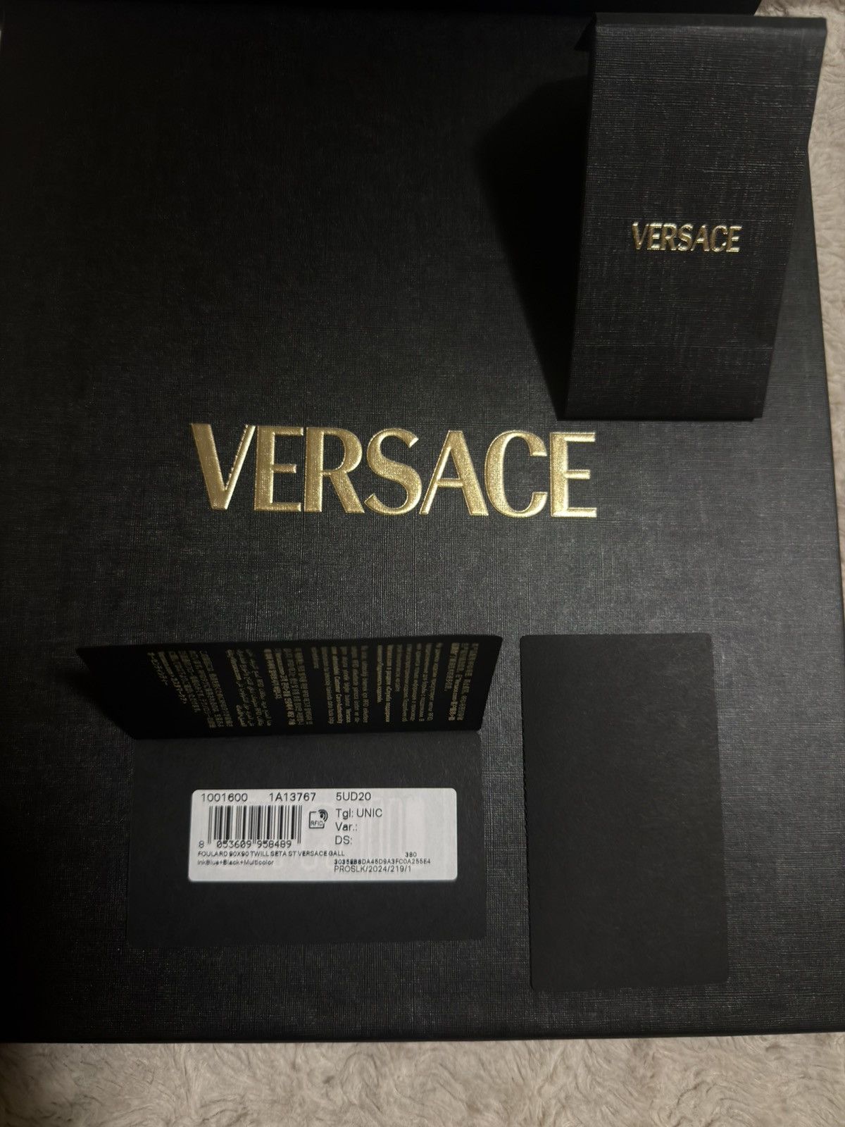 Versace Versace Large Gallery Silk Foulard Twill Scarf 90cm Size ONE SIZE - 4 Thumbnail