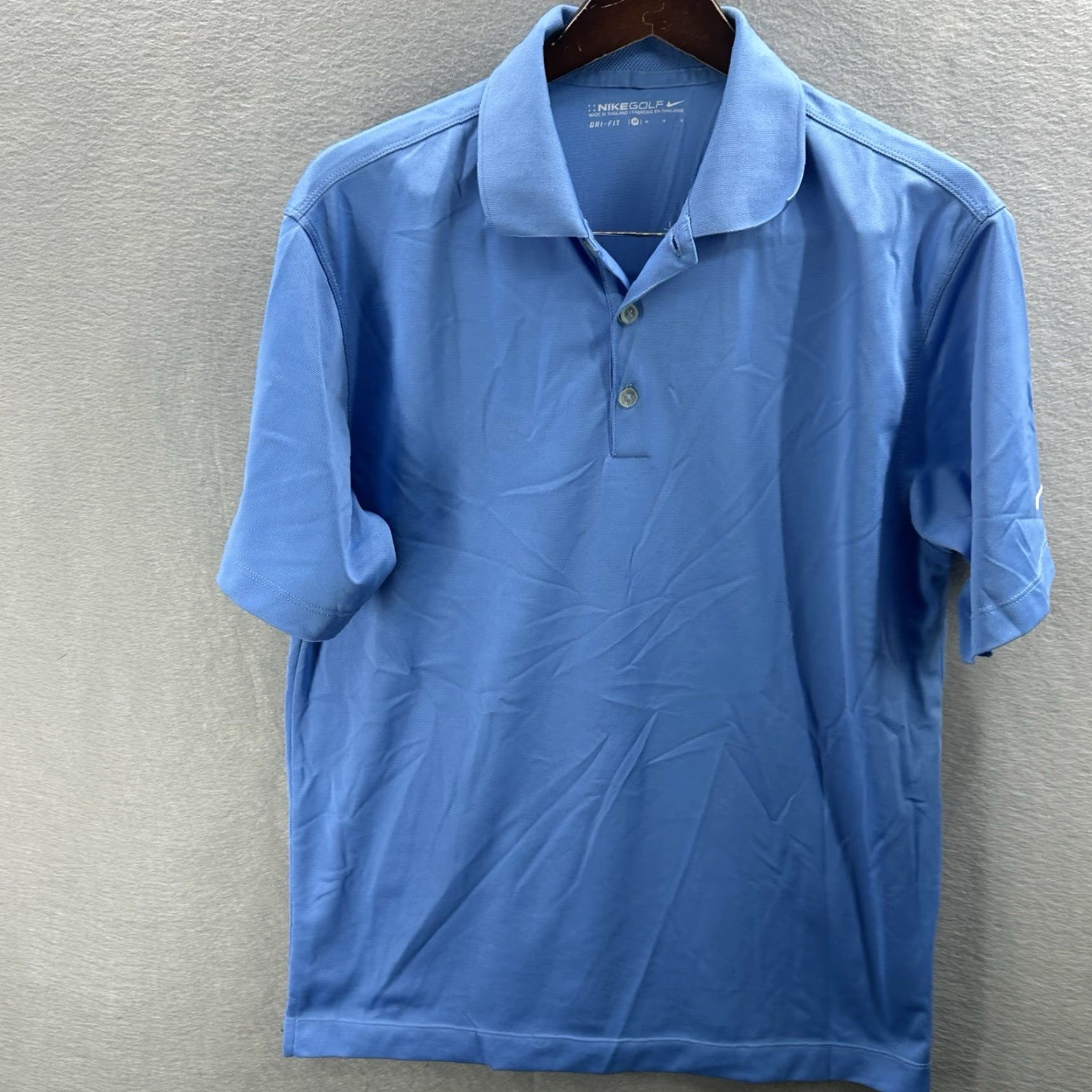 Nike Nike Golf Polo Shirt Mens L Blue Dri-Fit Slim Fit Short Sleeve Logo Casual Classic Dad Preppy Size US L / EU 52-54 / 3 - 2 Thumbnail