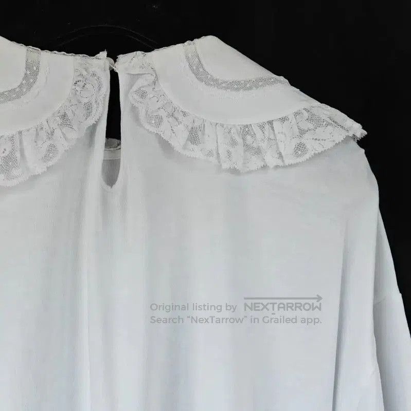 Miu Miu Miu Miu White Summer Cotton Lace Tee . Size XXS / US 00 / IT 34 - 4 Thumbnail