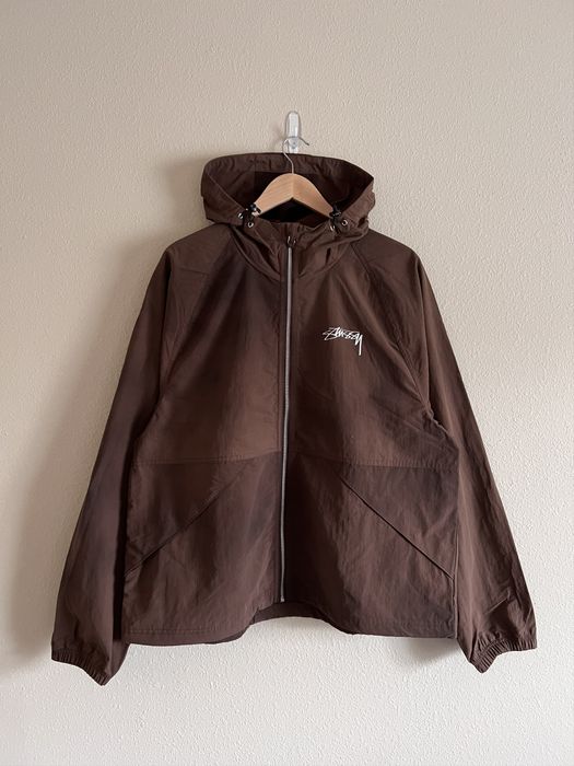 Stussy Stussy Wave Dye Beach Shell Jacket in Coffee Brown | Grailed