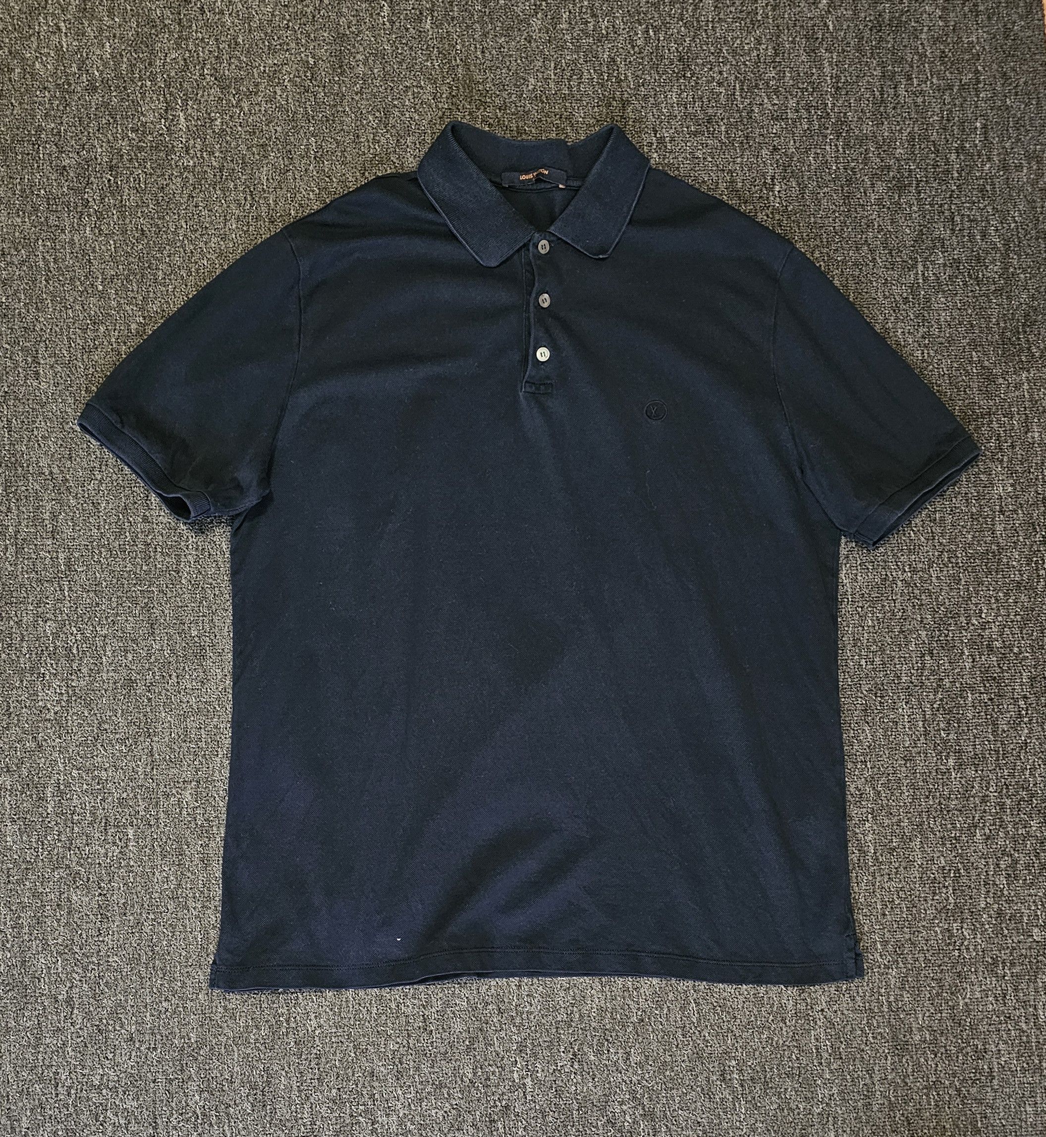 Louis Vuitton Louis Vuitton Men's Polo Shirt Navy Blue Size XL Size US XL / EU 56 / 4 - 1 Thumbnail