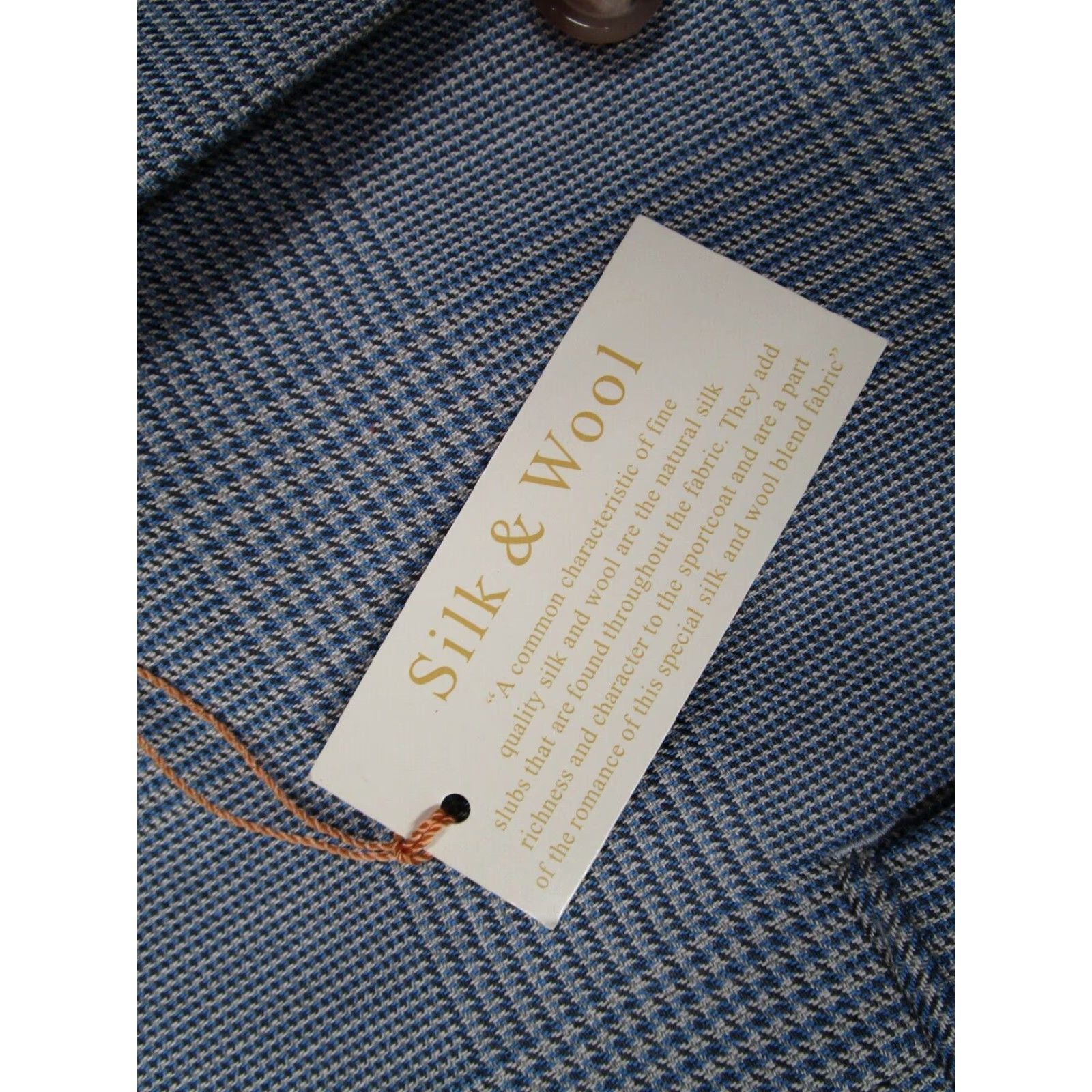 Ralph Lauren Lauren Ralph Lauren Mens 42 Long Blue Lexington 2 Button Silk Wool Single-Breasted Blazer Size 42R - 5 Thumbnail