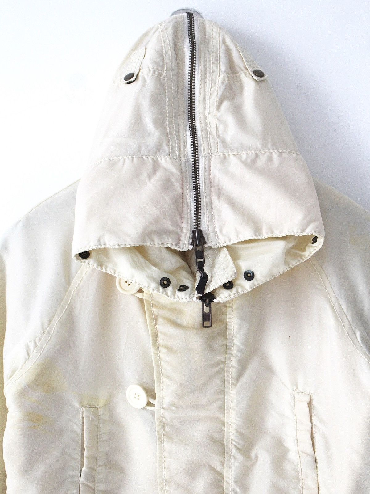GOA 2000S GOA JAPAN IVORY HOODED FISHTAIL PARKA SHERPA LINED Size US S / EU 44-46 / 1 - 3 Thumbnail