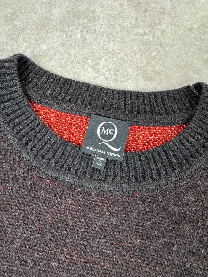 Alexander McQueen AW2012 Alexander Mcqueen Black & Red UK Flag Destructured Sweater Size US L / EU 52-54 / 3 - 7 Thumbnail