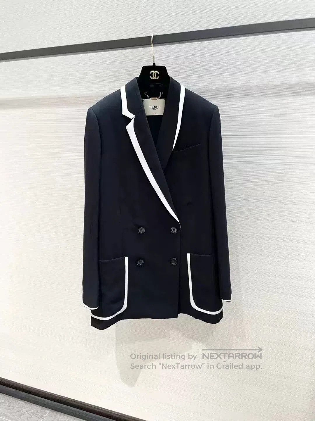 Fendi Fendi Black White Blazer Size40. Size US S / EU 44-46 / 1 - 1 Thumbnail