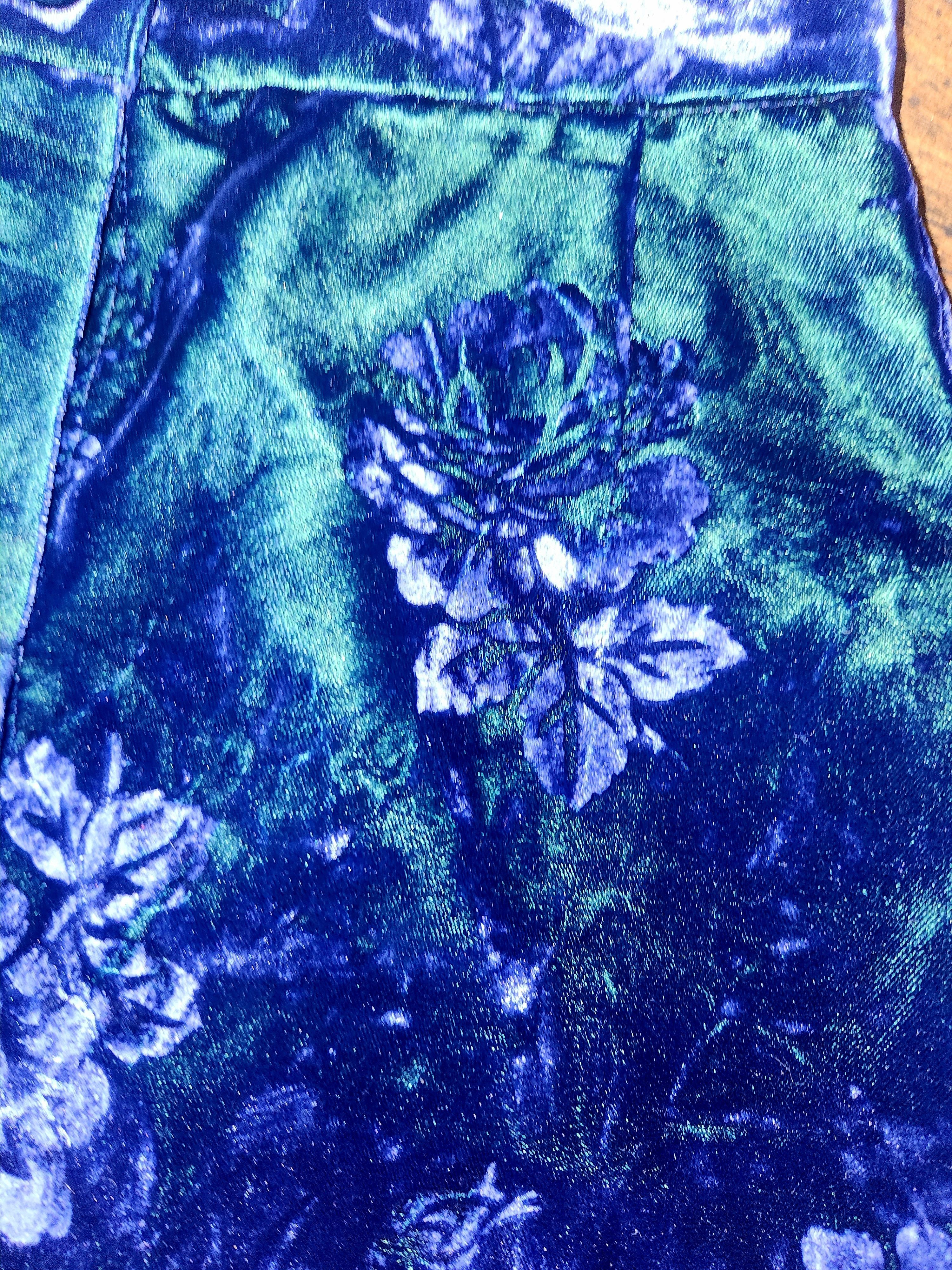 Krizia Vintage Krizia Crushed Velvet Skirt Size 40" / US 18 - 5 Thumbnail