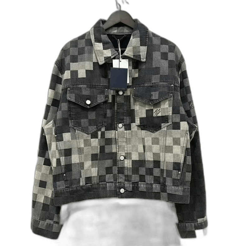 Louis Vuitton Louis Vuitton Checkerboard Denim Jacket Size US XXL / EU 58 / 5 - 1 Thumbnail
