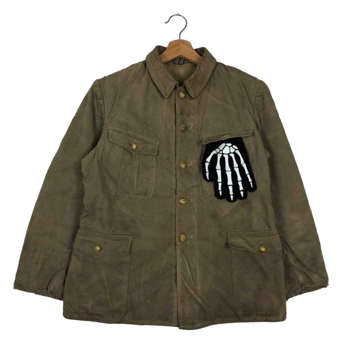 Vintage 🔥50’s True Vintage Chore Work Jacket Military Army Collect Size US M / EU 48-50 / 2 - 2 Thumbnail