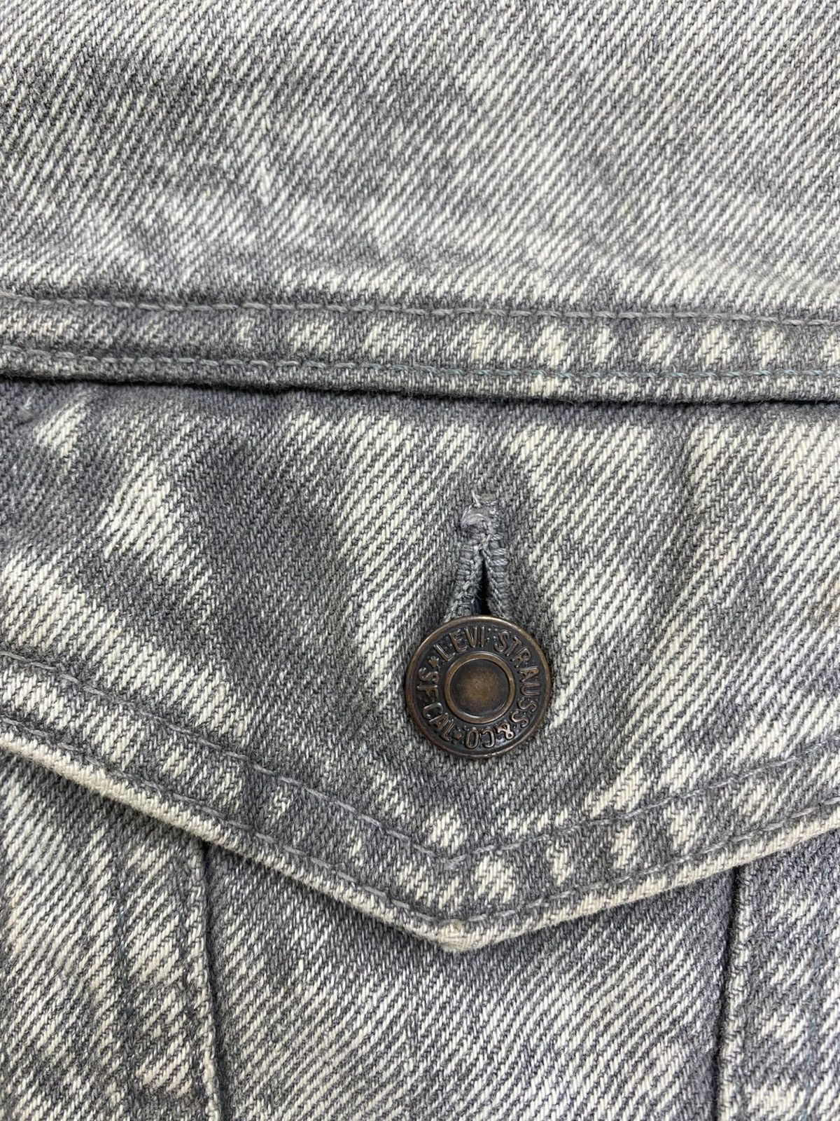 Levi's 🔥Vintage 60s Levi’s Acid Grey Denim Trucker Jacket Size US XL / EU 56 / 4 - 10 Thumbnail
